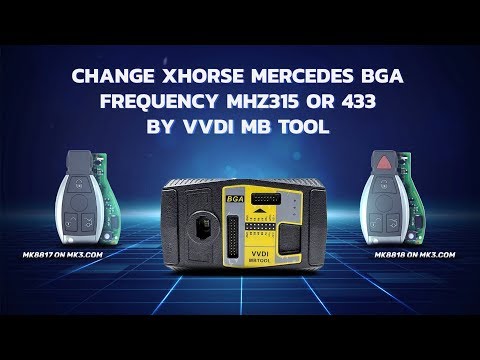 Change Xhorse Mercedes BGA Frequency Mhz315 or 433 BY VVDI MB tool