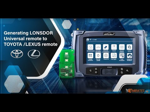 Generating Lonsdor Universal Toyota Lexus Remote Key