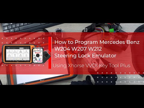 How to program Mercedes Benz W204 W207 W212 Steering Lock Emulator Using Xhorse VVDI Key Tool Plus