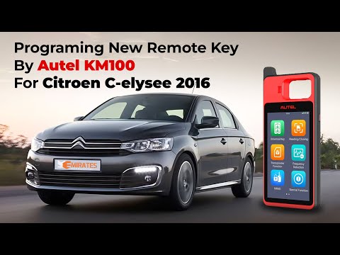 How To Add A New Remote Key By Autel KM100 For Citroen C-leysee 2016