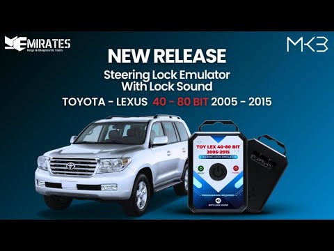 How To Program And Connect TOYOTA - LEXUS 40 - 80 BIT 2005 - 2015 ESL ELV Steering Lock Emulator