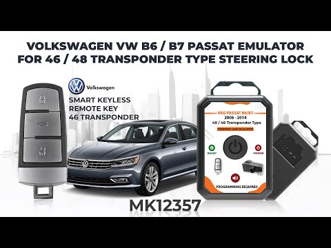 How to Install and Program MK3 Steering Lock Emulator for VW Passat B6/B7 proximity remote key 46