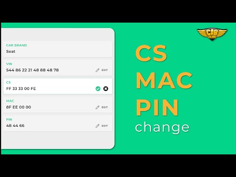 How to change CS MAC PIN values