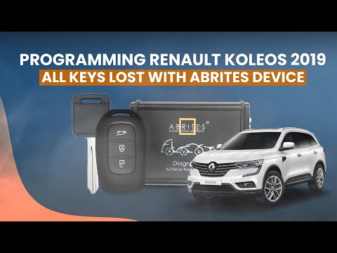 Programming Renault KOLEOS 2019 All Keys Lost With ABRITES Device