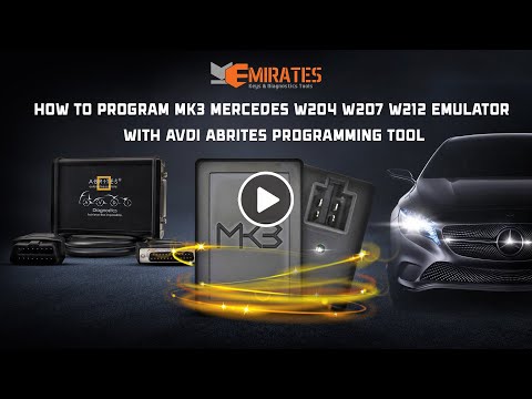 How To Program MK3 Mercedes W204 W207 W212 Emulator With ABRITES