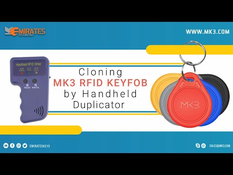 Cloning MK3 RFID KEYFOB by Handheld Duplicator Card Reader Copier Writer