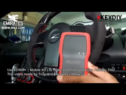 USE KD900+MOBILE KD TO MAKE REMOTE FOR NISSAN FAIRLADY 350Z THIS VIDEO MADE BY TRUGUARD ELECTRONICS