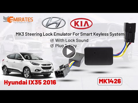 MK3 KIA & Hyundai Steering Lock Emulator For Smart Keyless Key With Lock Sound tested on IX35 -2016