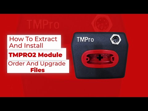 Extract And Install TMPRO2 Module Order And Upgrade Files