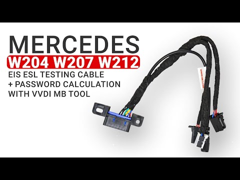 Mercedes W204 W207 W212 Testing Cable + Password Calculation With VVDI MB Tool