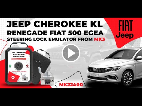 How to Install and Program MK3 Steering Lock Emulator for Jeep Cherokee KL Renegade Fiat 500 Egea