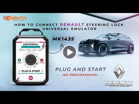 How To Connect Renault Samsung Universal Steering Lock Emulator Plug and Start