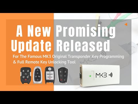 A New Promising Update 01.03.104 Released For The Famous MK3 Original Transponder Key Programming