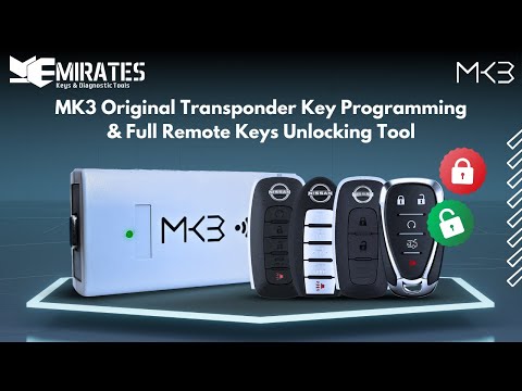 MK3 Original Transponder Key Programming & Full Remote Keys Unlocking Tool