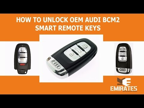 How To Unlock OEM Audi BCM2 Smart Remote Keys Via MK3