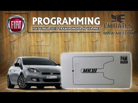 How To Program Fiat Linea 2010 - Transponder 48 via MK3