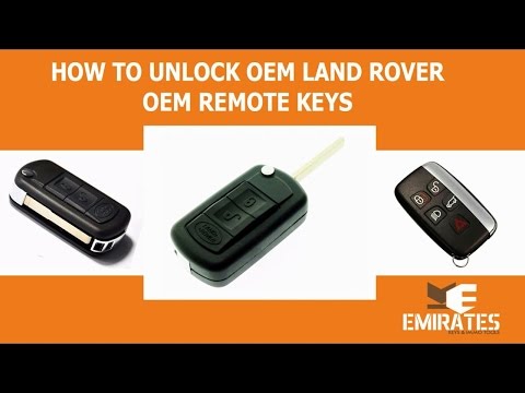 How To Unlock Land Rover Range Rover Sport Flip Remote via MK3