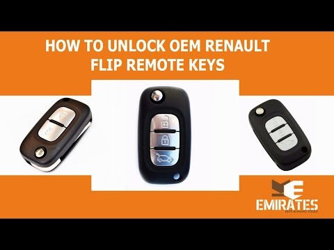 How To Unlock OEM Renault Flip Remote Keys via MK3