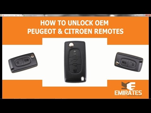 How to unlock Peugeot & Citroen OEM Remotes via MK3