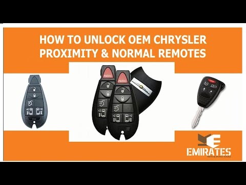 HOW TO UNLOCK CHRYSLER PROXIMITY & NORMAL OEM REMOTES via MK3