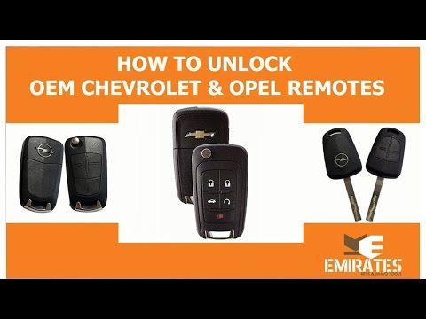 How to unlock Chevrolet & Opel OEM Remotes via MK3