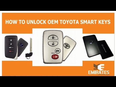 HOW TO UNLOCK OEM TOYOTA SMART KEYS VIA MK3