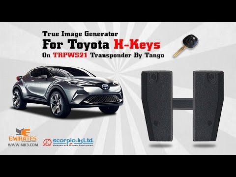 HOW TO GENERATE TOYOTA H TRANSPONDER BY TANGO