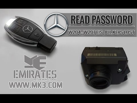 HOW TO READ PASSWORD FROM MERCEDES W204 &W207 EIS ALL KEYS LOST BY VVDI MB