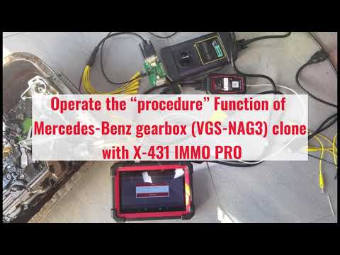 X-431 IMMO PRO | The “Procedure” Function of Mercedes-Benz gearbox（VGS-NAG3) clone | LAUNCH