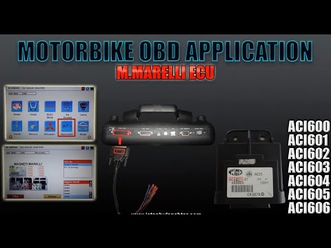 PEUGEOT VESPA PIAGGIO GILERA MOTORBIKE OBD APPLICATION M Marelli ACI601 ECU