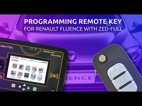 Programming Remote Key For Renault Fluence With ZED-FULL