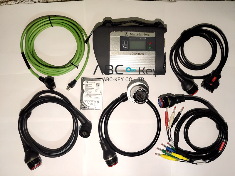 MB SD C4 Connect Compact 4 Star Diagnosis V2019.05 with Software with WIFI for All MB Cars and Trucks
