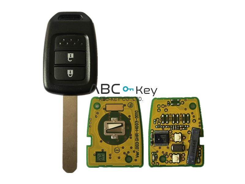 OEM 3 Botones remoto Key Fob 2 Botones 434Mhz ID46 Chip