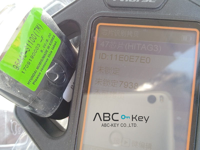 95440-S1100 3B Smart Key Para Hyundai