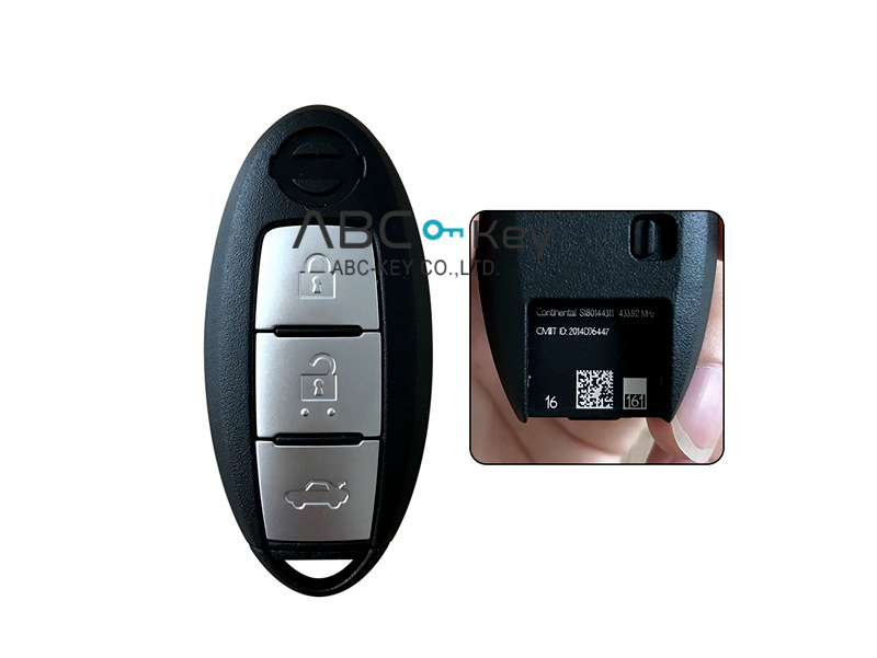 Nissan new smart key Teana with chip 4A