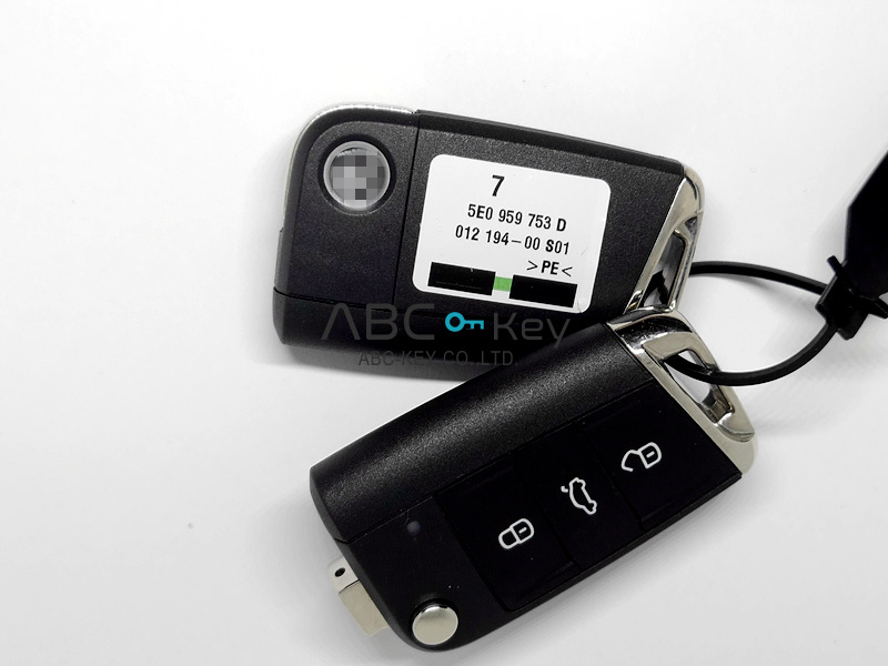 VW Skoda MQB flip remote key ,with Keyless Go