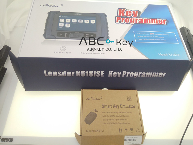 Programador de teclas universal Lonsdor K518ISE para todas las marcas con ajuste de odómetro sin limitación de token